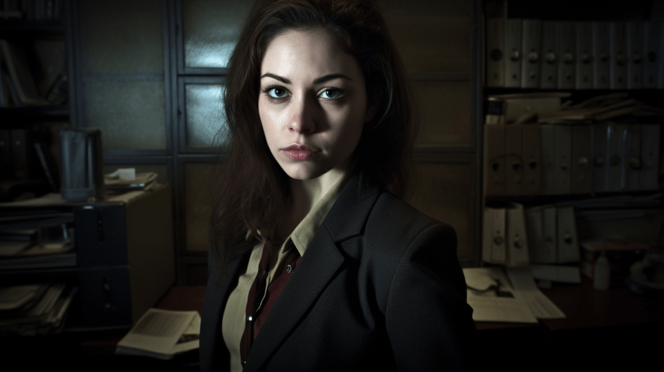 studentessa di criminologia a lavoro